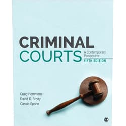 By Craig T. Hemmens (Author), David C. Brody (Author), Cassia Spohn (Author) & 0 more Criminal Courts: A Contemporary Perspective