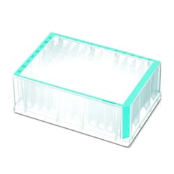 Eppendorf 951033588 Sterile Deepwell Plate with 96 Wells, 2000 microliter Volume, Blue Border (Pack of 20)