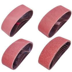 SACKORANGE 20 PCS 3 inch x 18 inch Abrasive Sanding Belts - 5 Each of 40 80 120 240 Grit Aluminum Oxide Sanding Belts For Belt sander (3 x 18 inch)
