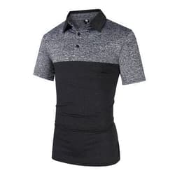 Yong Horse Collared Shirts for Men,Quick Dry Short-Sleeve Polo, Golf Polo Shirt Moisture Wicking Plain Tshirts