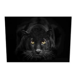 SEVEN WALL ARTS Black Panther Canvas Wall Art Black and White Wildlife Animal Painting Pictures Poster Print Modern Leopard Artwork for Living Room Bedroom Kitchen Office Decor 36