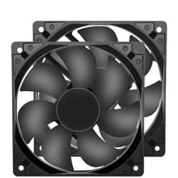 PANO-MOUNTS Strong Quiet 12025 Fan 120x120x25mm 12cm 120mm Computer Case Fan DC 12V Cooling Fan for Computer case 2Pin 2 Wire 1600RPM 2-Pack