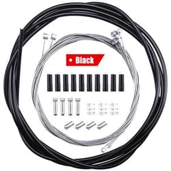 Boao 4 Pieces Brake Cable Universal Bike Inner Brake Cable Housing Kit Bicycle Brake Cable Replacement for Mountain and Road Bike Gear Kit