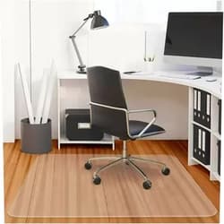 LXUXZ Office Chair Mat 47 x 55 Inch 1.5mm Thick Computer Desk Chair Mat Easy Glide for Chairs Transparent Floor Mats Can Be Used in Home and Office 90x90cm=35.4x35.4in