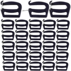 HINZIC 25mm/1inch G Hook Webbing Connecting Buckles Adjustable Plastic Clips Replacement for Backpack Luggage Strap