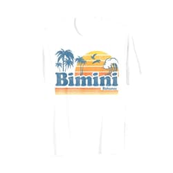 Retro Beach Vacation Summer Quotes Shirts & Gifts Bimini Bahamas Beach Summer Vacation Sun Vintage 70's Retro T-Shirt