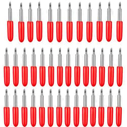 Elefama 40PCS Blades for Cricut Explore Air 2 / Air 3 / Make3 / Maker/Explore 3 Premium Fine Point Blade Replacement for Cricut Glitter Vinyl Cutter Cutting 45 Degree Blades Knife for Cricut Machine
