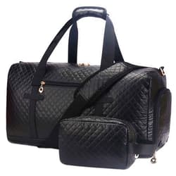 RHCPFOVR Travel Duffel Bags for Women - Weekender Bag with Toiletry Bag Overnight Bag for Women with Shoe Compartment Carry On Gym Bag with Wet Pocket Business Trips Sports Hospital Bags