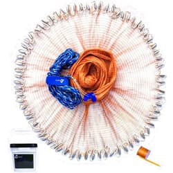 Drasry Saltwater Fishing Cast Net for Bait Trap with Heavy Sinkers Fish Throw Net. Size 3ft/4ft/5ft/6ft/7ft/8ft/9ft/10ft Radius Freshwater Nets
