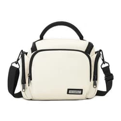 G-raphy Camera Bag Case Compact Lightweight Shoulder Crossbody Sling Photography Bags for Nikon Canon Sony DSLR SLR Mirrorless with Removal Straps (Beige)