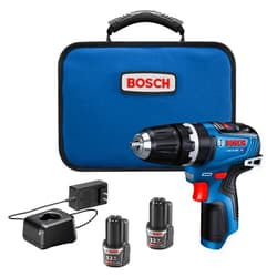 Bosch GSB12V-300B22 12V Max Brushless 3/8 In. Hammer Drill/Driver Kit with (2) 2.0 Ah Batteries