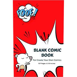 Alinda Notebooks Blank Comic Book For Create Your Own Comics: 107 Pages, For Kids Draw And Write-Teens or Adults Talent and Creativity with This Lots of Pages Comic ... Small Size Print 6 X 9 Inches (Volume 4)