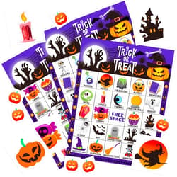 Yoqipati 45PCS Halloween Bingo Game Cards for 24 Players Halloween Bingo Games for Family and Large Group Parties Halloween Party Favors