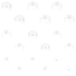 Earbudz 10 Pairs Small Silicone Replacement Earbud Ear Tips (Clear)