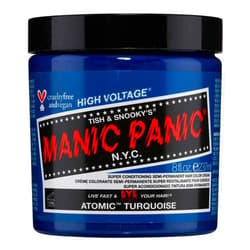 MANIC PANIC Classic Atomic Turquoise Semi Permanent Hair Color - Neon Aqua Blue Hair Dye for Women & Men That Lasts 4-6 Weeks - Vegan, Ammonia & Cruelty-Free - Create & Mix Custom Shades (8oz)