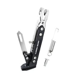 Adsspro Universal Motorcycle Kickstand Accessories Motor Scooter Modified CNC Aluminum Alloy Adjustable Tripod Holder Kickstand Foot Side Support Stand Motor Scooter Motorbike Motocross Dit Pit Bike