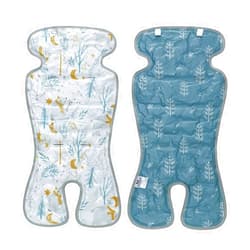 Miracle Baby Gel Car Seat Cooler Pad, Double Sides Universal Stroller Ice Cushion Cooler Mat, Summer Cooling Seat Liner Suitable for Baby Dining Chair, Child Safety Seat, One Pack (Bear + Leaves)