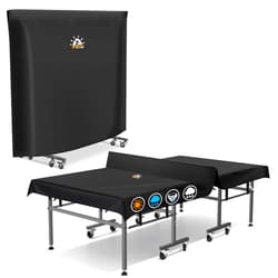 Zettum Ping Pong Table Cover - Waterproof & Heavy Duty Table Tennis Covers, Indoor Outdoor Tables Cover Fits Universal 9x5 FT Folding & Flat Tables, Durable 600D Covers Provide All-Weather Protection