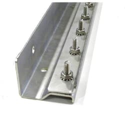 Strivide Strip Curtain Door Hardware - 304 Stainless Steel Strip Door Hanger, Universal Jamb or Wall Mount, Commercial Industrial use Plastic Strip Door Hanger- 3 Foot Section