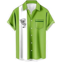 RDJOIMBX Mens streak Shirts,Hawaiian Vintage Button Down Short Sleeve Shirts Summer Casual Holiday Beach Shirts
