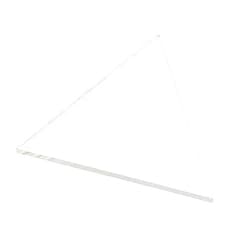 KastLite Clear Acrylic Triangle | Plexiglass Triangle with Custom Height | Selection: 1/8