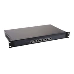 HUNSN 1U Rackmount Firewall, OPNsense, VPN, Network Appliance, Router PC, Intel N5105, HUNSN RS06k, AES-NI, 6 x Intel I226-V 2.5Gbe, 2 x USB, COM, VGA, SIM Slot, 16G RAM, 512G SSD