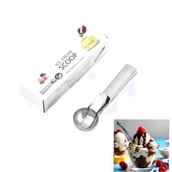 APEXSTARSGROUP Ice Cream Scoop – Heavy-Duty Stainless Steel with Trigger – Ergonomic Handle – Dishwasher Safe - Great for Ice Creams, Gelatos, Sundaes, Yogurt, Fruits - Available in 2 Sizes (Medium)