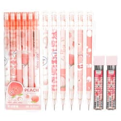 Molain Pink Mechanical Pencil Set, 6PCS Cute Mechanical Pencils 0.5mm with 200PCS HB Pencil Refills School Supplies Back to School Gift Mechanical Pencils for Kids Girls Writing Drawing Sketching