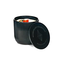 Rango Market Australian Kakadu Plum & Herbaceous with Notes of Fresh Oranges & Fir Needle Scented Candle with a Jasper Crystal Inside | Wood Wick, Soy Candle, Non Toxic for Self-Care Ritual, Yoga, Meditation