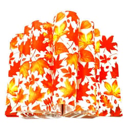JarThenaAMCS 150Pcs Fall Wax Paper Watercolor Maple Leaf Deli Paper Orange Sandwich Wrap Paper Tissue Waterproof Oil-Proof Picnic Liners for Autumn Thanksgiving Party Kitchen Supplies, 9.8 x 8.3 in