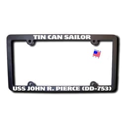 James E. Reid Design Tin Can Sailor USS John R. Pierce (DD-753) License Frame w/Reflective Text