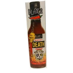 Blair's Sweet Death Sauce with Mango & Skull Key Chain 5 oz