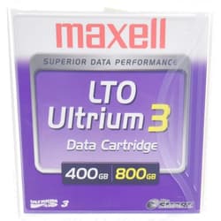 Maxell MAX183900 LTO Ultrium 3 Tape Cartridge