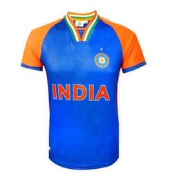 KNK Cricket India Jersey T20 WC 2024 Fan Supporter T-Shirt Cricket Team Uniform Kids to Adult