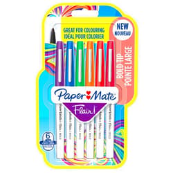 Paper Mate Newell Brands Paper Mate Flair Felt Tip Pens | Bold Point (1.2mm) | Assorted Colours | 6 Count