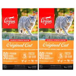 Orijen 2 Pack of Cat & Kitten Grain-Free Dry Food, 4 Pounds Each, Made in The USA