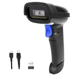 NETUM Bluetooth Barcode Scanner, Compatible with 2.4G Wireless & Bluetooth Function & Wired Connection, Connect Smart Phone, Tablet, PC, CCD Bar Code Reader Work with Windows, Mac,Android (NT-1228BC)