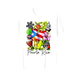 Puerto Rico Shirt Women Mom Girl Boricua Rican Puerto Rico Flag Floral Frog Boricua Women Hispanic Heritage T-Shirt
