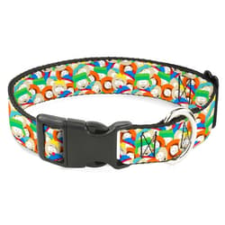 Buckle-Down Comedy Central Pet Collar, Dog Collar Plastic Buckle, South Park Boys Expressions Stacked, 11 to 16.5 Inches 1.0 Inch Wide