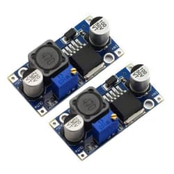 Maxmoral 2pcs DC-DC Buck Converter Power Module 3A Adjustable Step-Down LM2596 Voltage Regulator 24V to 12V 5V 3V