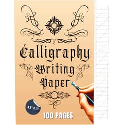 Vividy Calligraphy Writing Paper: Calligraphy Practice Paper 100 Sheet Pages, workbook For Lettering Artist , Beginners