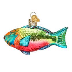 Old World Christmas Parrotfish Glass Hanging Ornament