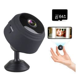 MIROTIC Hidden Mini Spy Camera (Include a 64G SD Card), with Audio and Video Live Feed WiFi Wireless Cameras, 1080P HD Nanny Cam with Night Vision Motion Detection for Home Car (2021 New Version)