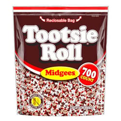 Tootsie Roll Midgees - Chewy Chocolate Gluten-Free Holiday Candy - Resealable Bag of Individually Wrapped Candies for Kids, Parties, Classroom - 700 Count (Pack of 1)