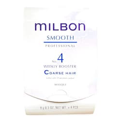 Milbon Smooth No 4 Weekly Booster - Coarse Hair, 4 x 0.3 oz