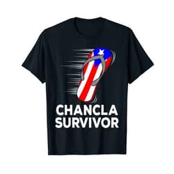 Funny Chancla Survivor Funny Puerto Rican Meme Tee Chancla Survivor Puerto Rico Funny Spanish Joke Gift Idea T-Shirt
