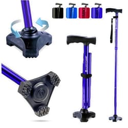 HurryCane Freedom Edition Foldable Walking Cane with T Handle