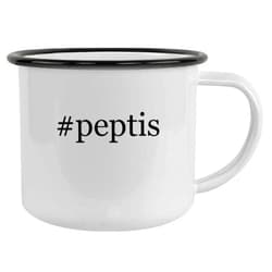 Molandra Products #peptis - 12oz Hashtag Camping Mug Stainless Steel, Black