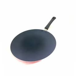 DBY Non-Stick Roti Pan Chapati Tawa Concave Nonstick Tava Griddle Crepe Pan Frying Skillet Pan for Omelette Dosa Paratha Roti Chapati Concave Griddle Tava Aluminum Chapati Pan (275 MM),Multicolor