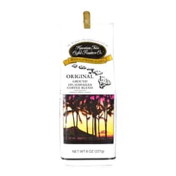 Hawaiian Isles Kona Coffee Co. Hawaiian Isles Coffee Original Signature Roast, Medium Roast Ground Coffee, 10% Hawaiian Coffee Blend, Roasted with Aloha - 8 Ounce Bag